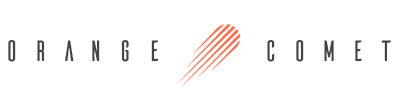 Orange Comet - Logo - Icon Outline Dark