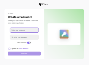 How to Set Up Your Sui Ethos Wallet - Create Password